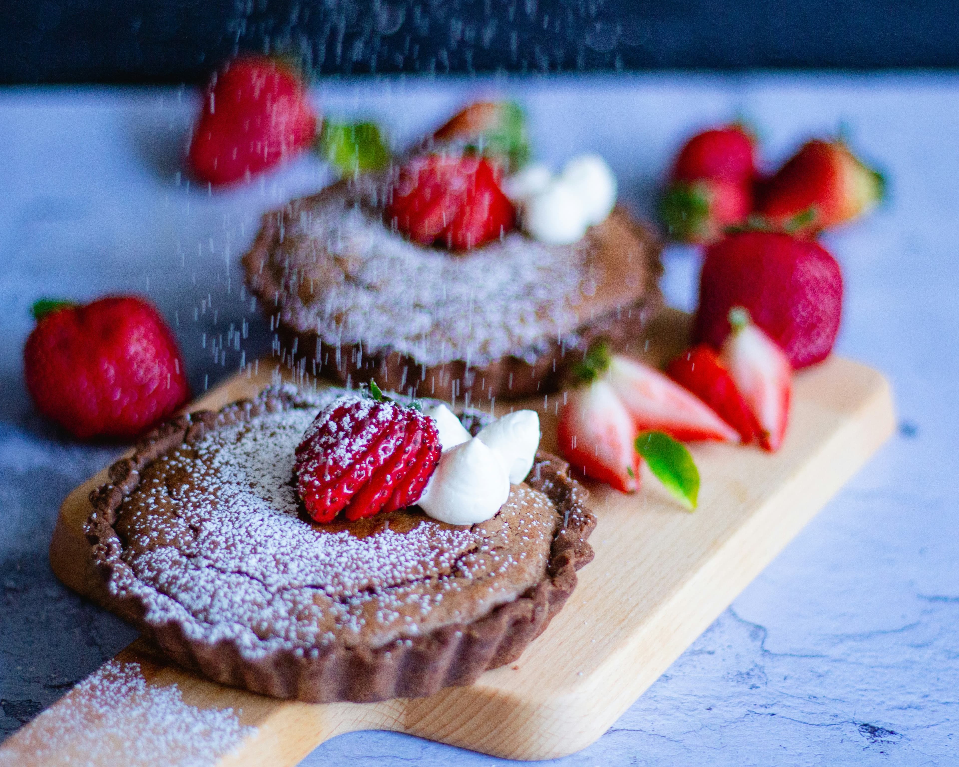 Dark Chocolate Strawberry Tart
